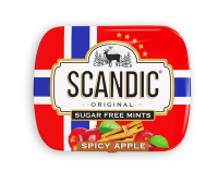 Конфеты SCANDIC без сахара со вкусом "Пряное яблоко" /БОКС 18шт*14гр