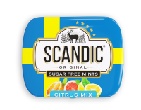 Конфеты SCANDIC без сахара со вкусом "Цитрусовый микс" /БОКС 18шт*14гр