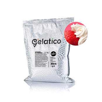 Смесь для мороженого  "GELATICO" SOFT "Клубника со сливками", 1 кг
