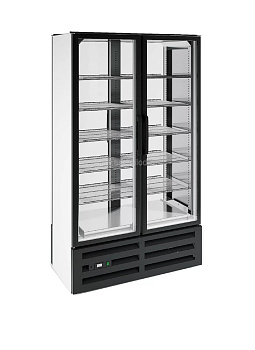 Тепловая витрина TS 1000, нержавеющий корпус, с дверьми (двухсторонняя)