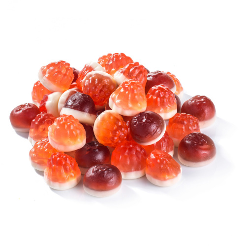 Жевательный мармелад MacGuffin / Ягодки с начинкой со вкусом малины и черники со сливками /30шт*150гр