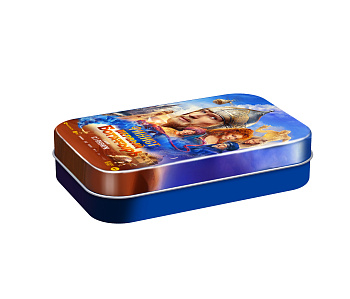 Металлический минибокс "Финист. Первый богатырь" с фундуком в тёмной шоколадной глазури/27 шт/кор.