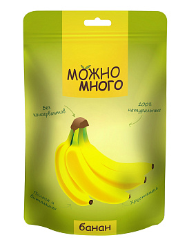 Банан сублимированный Можно много/12шт*20гр