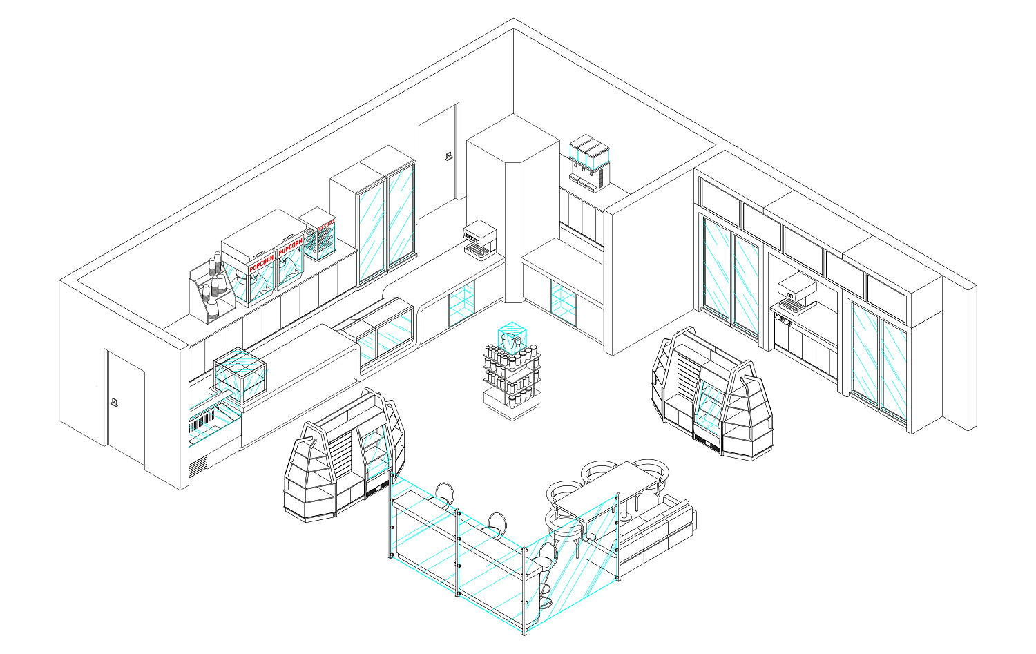 Проектирование кинобаров под ключ