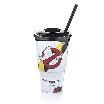 Стакан пластиковый с крышкой и трубочкой "Охотники за привидениями: Наследники". 22oz. 200 шт