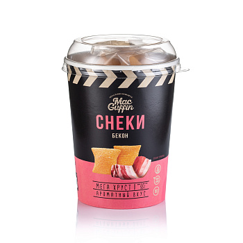 Снеки пшеничные "Мега Хруст" со вкусом бекона /12 шт*55гр