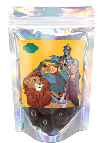 Цукаты ананаса в шоколадной глазури в форме драже /в дойпаке "Волшебник Изумрудного города. Дорога из желтого кирпича"/ 20шт*80г