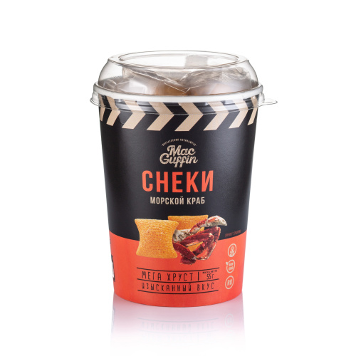Снеки пшеничные "Мега Хруст" со вкусом краба /12 шт*55гр