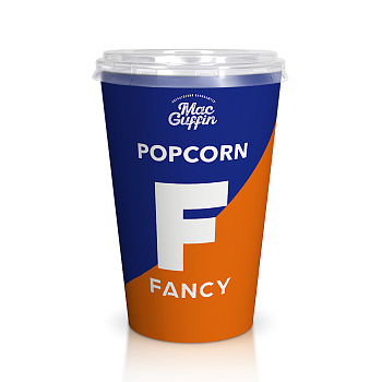 Попкорн карамельный со вкусом апельсина /в стакане Очаково Fancy /12шт/120г