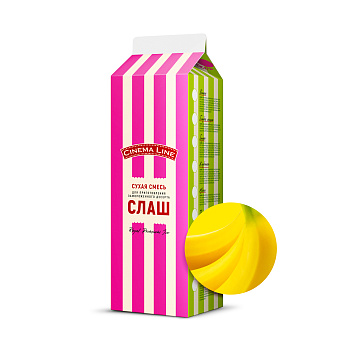 Смесь для приготовления слаш ROYAL PREMIUM ICE, банан. 0,8 кг