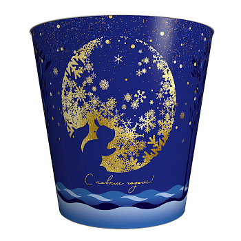 Бумажные новогодние стаканы V170 "Ассорти"/150 шт.