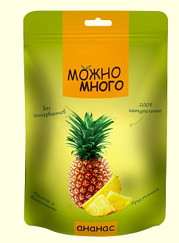 Ананас сублимированный Можно много/12шт*20гр