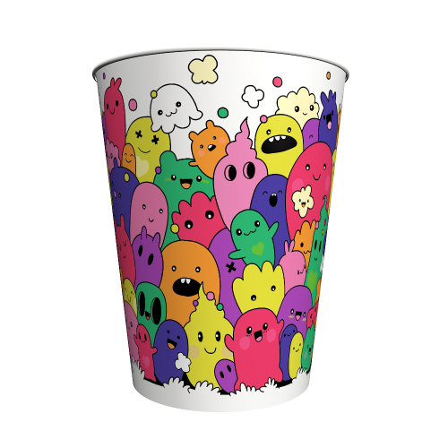 Стакан V32 "Монстрики"/600шт