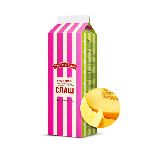 Смесь для приготовления слаш ROYAL PREMIUM ICE, дыня. 0,94 кг.