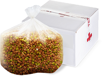 Карамелизированный попкорн микс шоколад и фисташка /5 кг/коробка