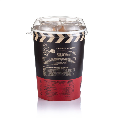 Снеки пшеничные "Мега Хруст" со вкусом мяса на углях /12 шт*55гр