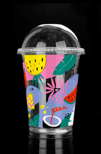 Стакан прозрачный "СлашТропик"/500мл/624 шт