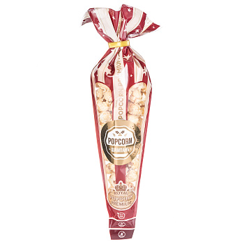 Попкорн Royal Premium карамельный /24шт*80г./классический конус (шампань)