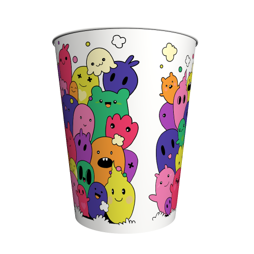 Стакан V32 "Монстрики"/600шт