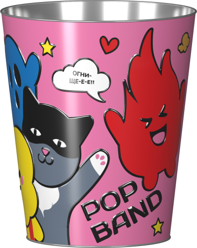 Ведро металлическое сувенирное V130 "Pop Band"