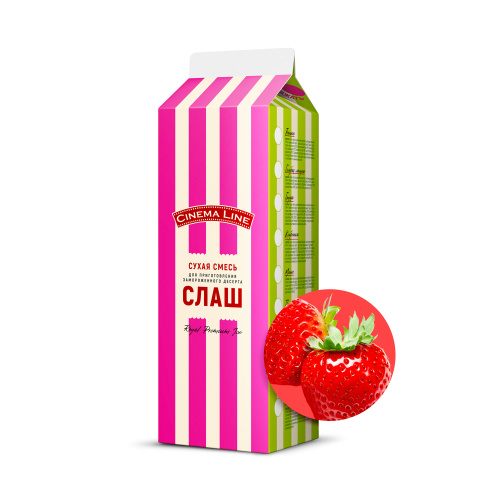 Смесь для приготовления слаш ROYAL PREMIUM ICE, клубника. 0,94 кг
