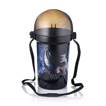 Контейнер пластиковый с крышкой и ремнем "Веном". Объем 2 л. 24 шт.