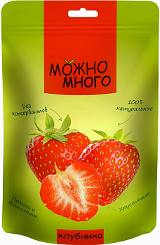 Клубника сублимированная Можно много/12шт*20гр