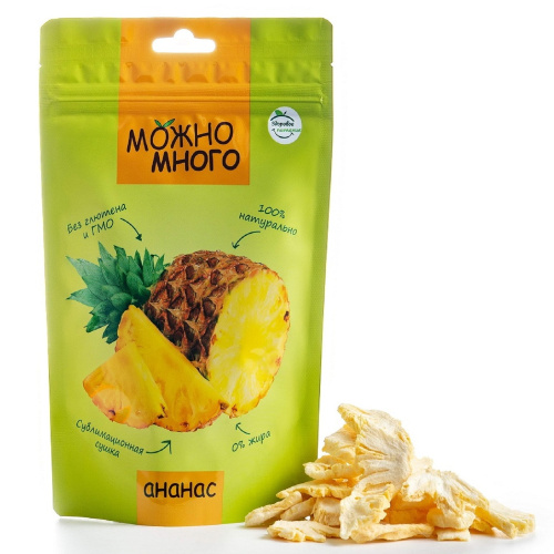 Ананас сублимированный Можно много/12шт*20гр