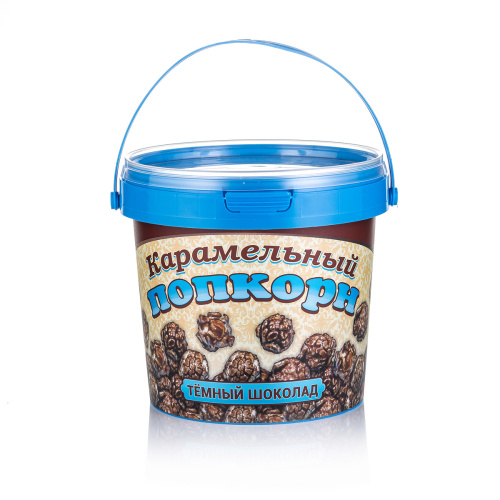 Контейнер для шоколадного попкорна 1л/емкость+крышка/синий/209шт