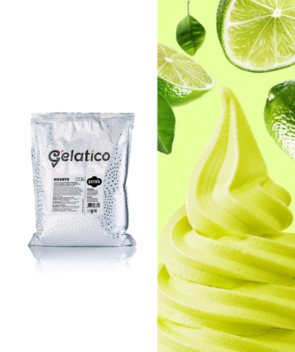 Смесь для мороженого "GELATICO" EXTRA "Мохито", 1 кг